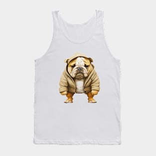 Bulldog Cute Adorable Humorous Illustration Tank Top